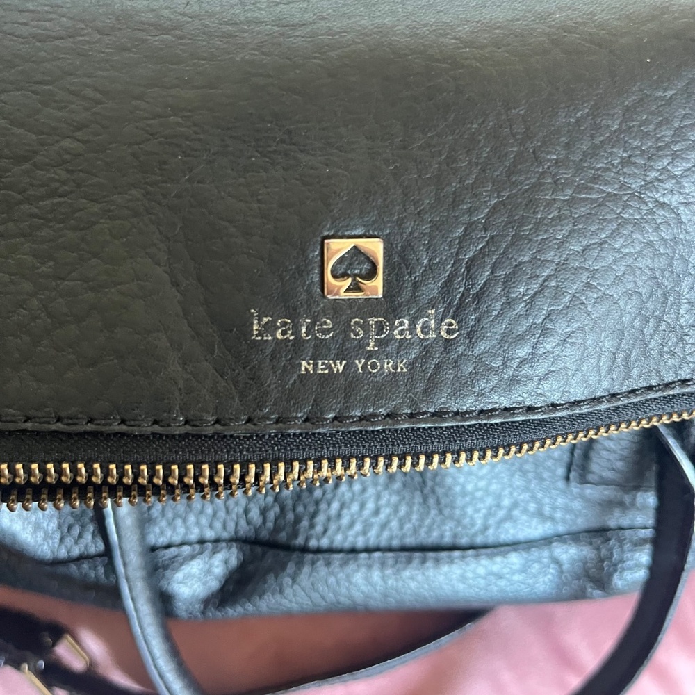 Like New Kate Spade Bag Black Leather Southport Avenue Carmen Convertible - Picture 6 of 8